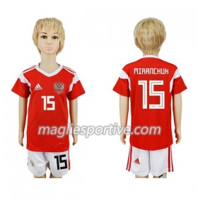 Completo Calcio Russia Miranchuk 15 Bambino Divisa Prima Mondiali 2018